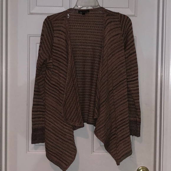 Orange, peach, and brown cardigan - Picture 1 of 3